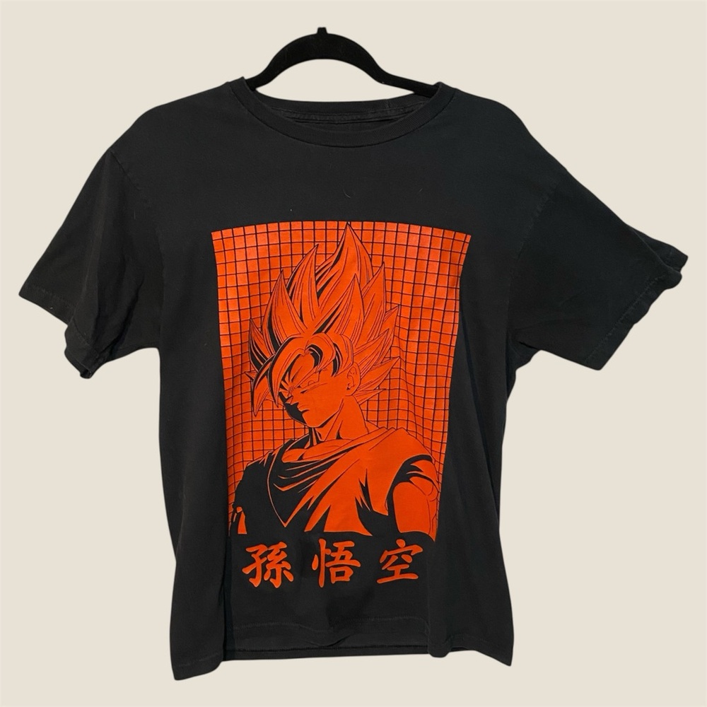 Dragon Ball Z Goku Men’s Black Tee Shirt Size Small 2019 Toei Animation Anime